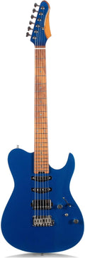 Electric Guitar Jazz Color Playing Instrument Suitable For Adult Beginners Professional Electric Guitar(Pink Blue)
