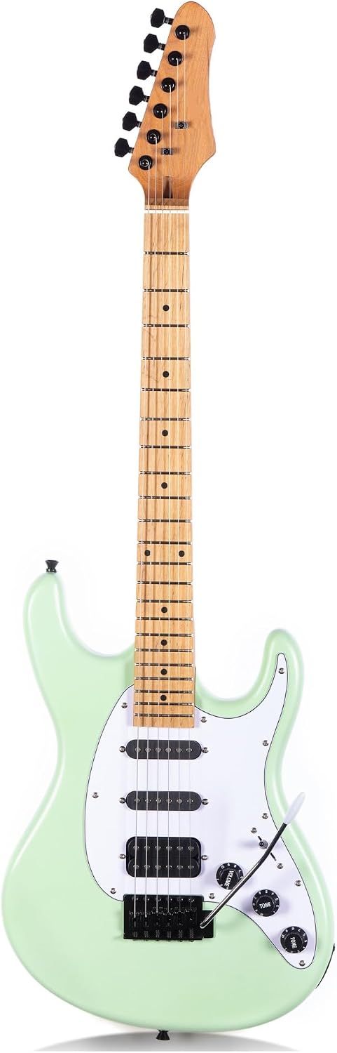 Electric Guitar Playing Instrument Professional Beginners And Adults Professional Electric Guitar(Green)