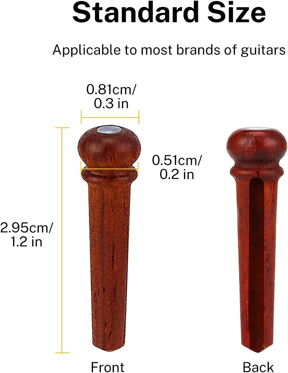 Donner Acoustic Guitar for Beginner-Guitar Bridge Pins