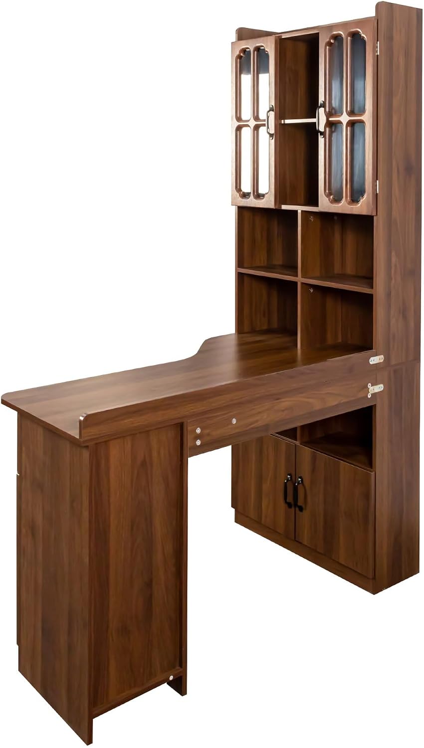 JIJIWANG 70.87' H Kitchen Island, Bakers Rack