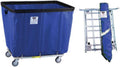 R&B Wire Products - 418KDC/BL - R&B Wire Products 418KDC-BL 18 Bushel UPS & FedEx ABLE Vinyl Basket Truck All Swivel