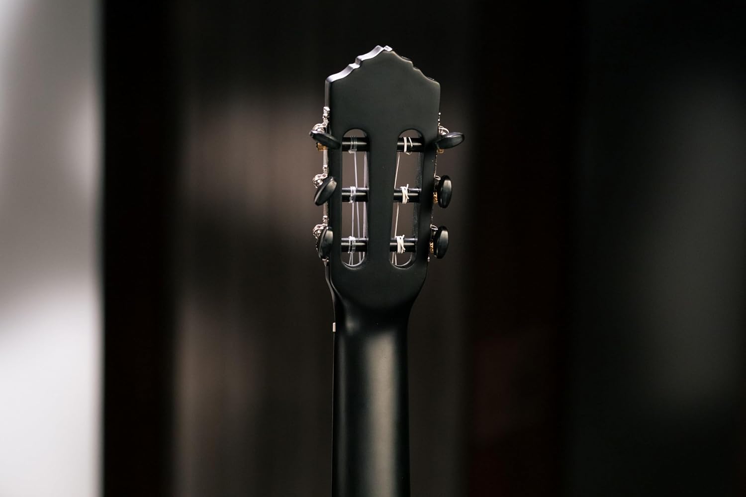 Ortega Student Series Full Size 6-String Nylon Classical Guitar, Matte Black (RST5MBK)