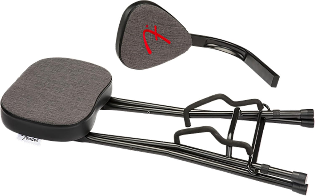 Fender 351 Studio Seat/Guitar Stand Combination Bundle with Guitar Strap and Austin Bazaar Exclusive 24-Pack Picks