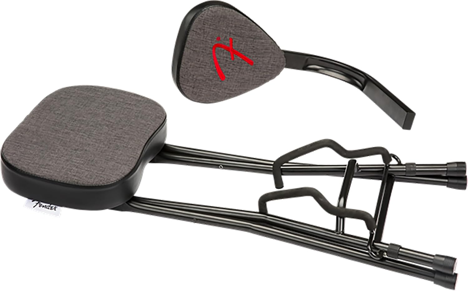 Fender 351 Studio Seat/Guitar Stand Combination Bundle with Guitar Strap and Austin Bazaar Exclusive 24-Pack Picks