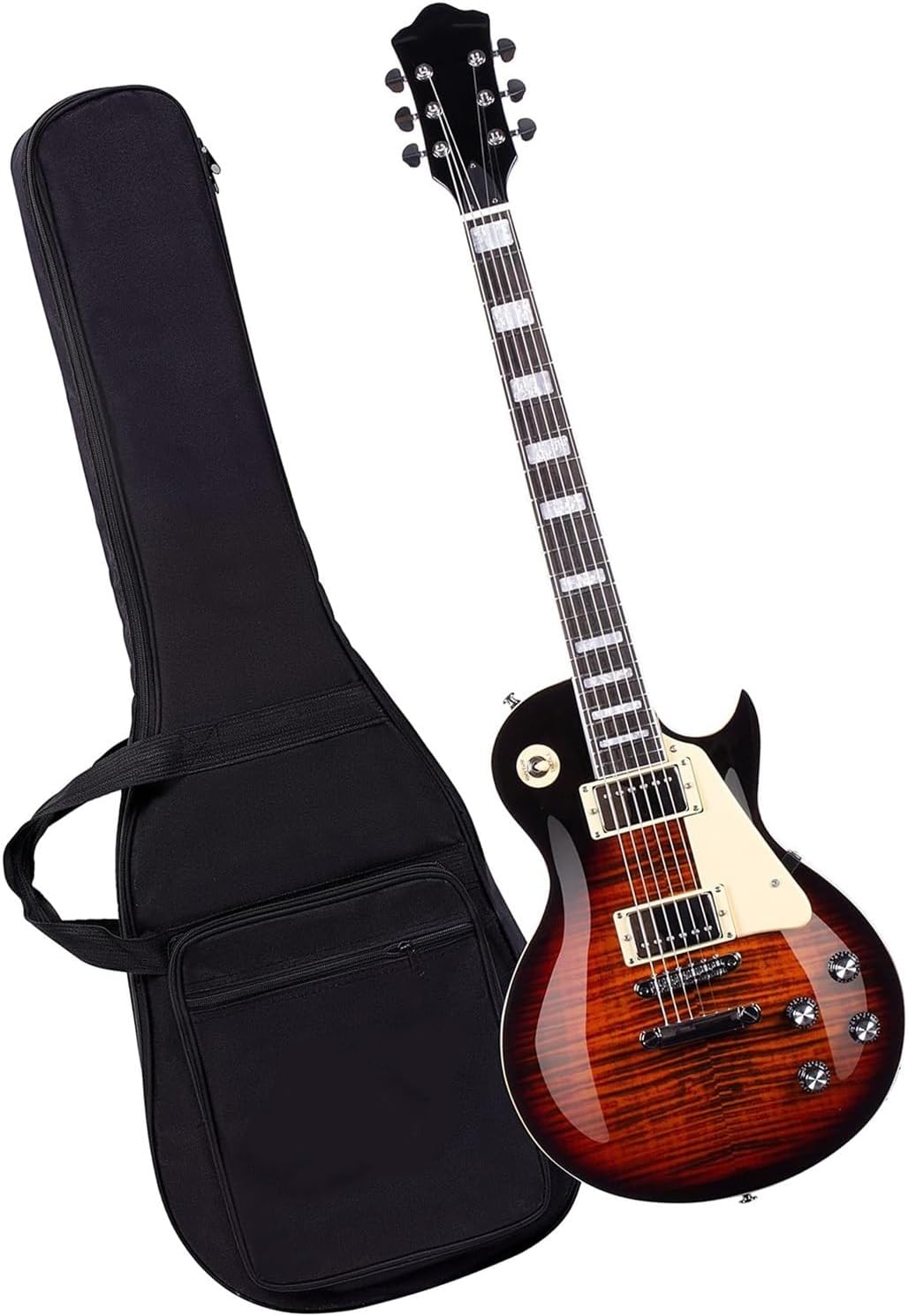 Solid Solid Electric Guitar With Gig Bag Ideal For Beginner Musicians Professional Electric Guitar(TS)