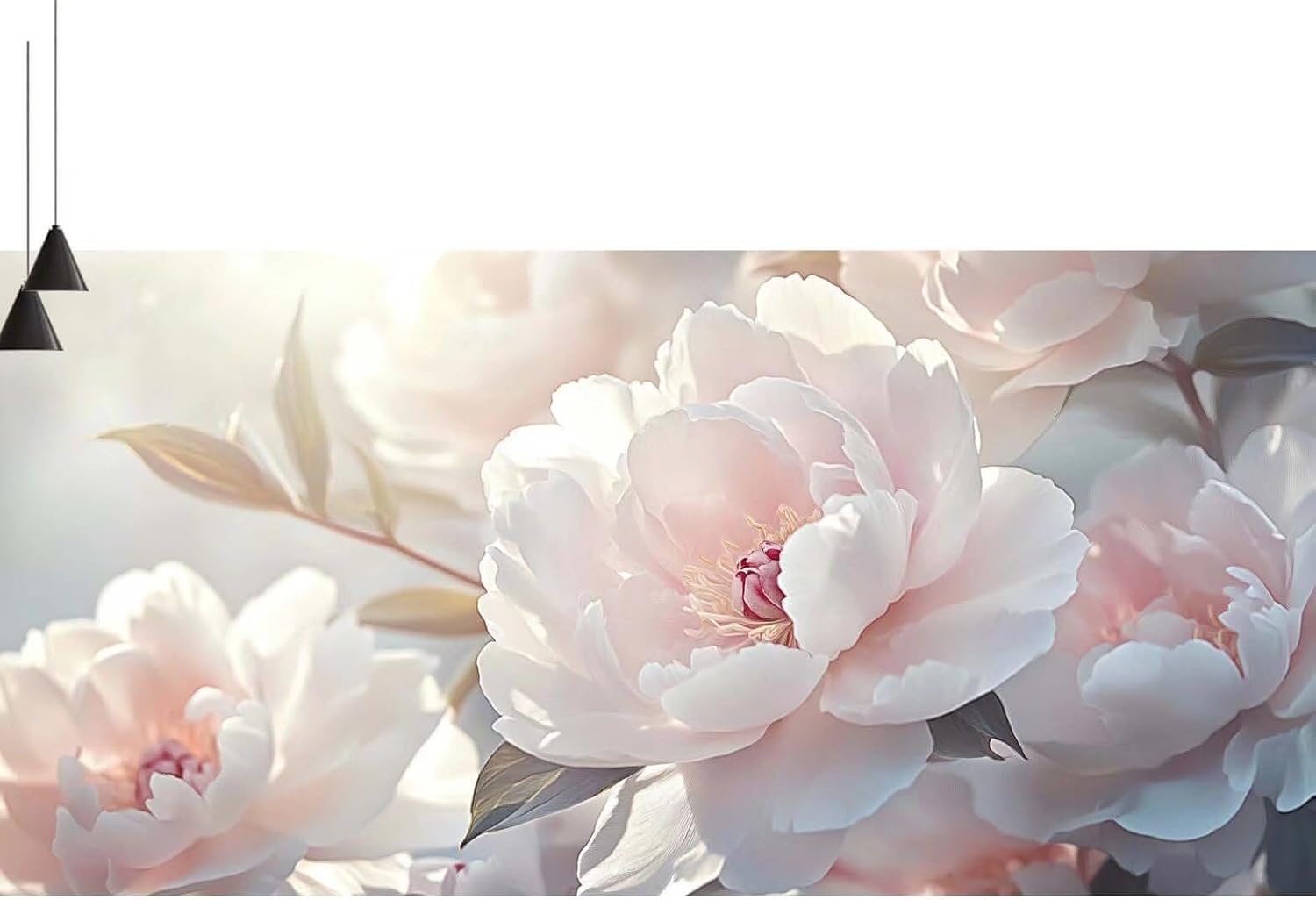 Paint by Numbers Kits for Adult Beginners,Pink Paint by Numbers Flower Paint by Numbers Painting with Paints and Brushes Kits,DIY Oil Painting Paint by Numbers,for Home Decor (NO Frame) 90x260cm V-286