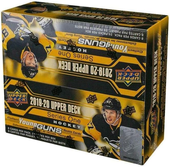 2019-20 NHL Upper Deck Hockey Series 1 Factory Sealed Retail Box 24 Packs of 8 Cards.