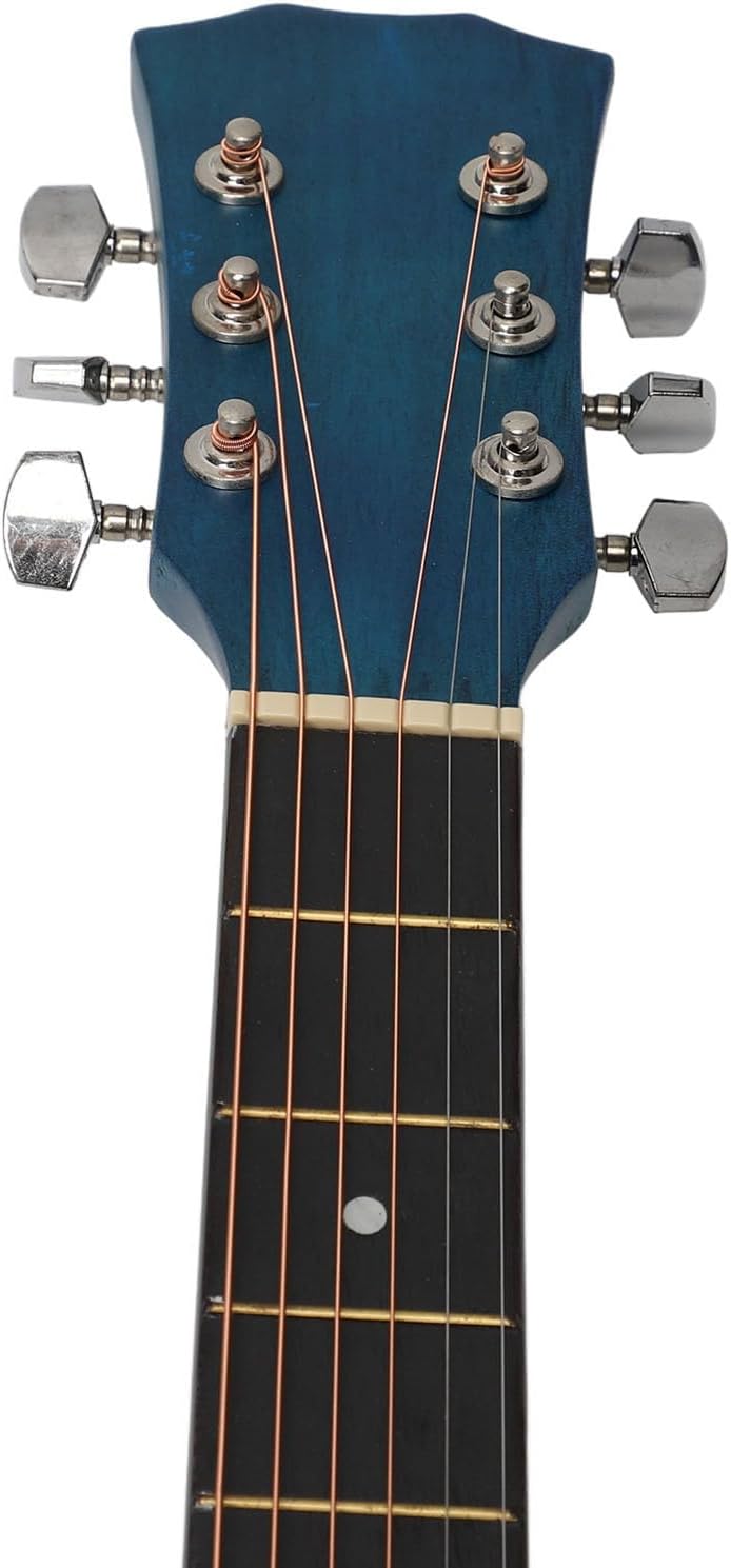 WALFRONT 41 Inch Guitar Kit, Acoustic Guitar for Beginner with Picks Capo Spare Strings Strap Bag, Premium Basswood Matte Craft Lightweight Portable