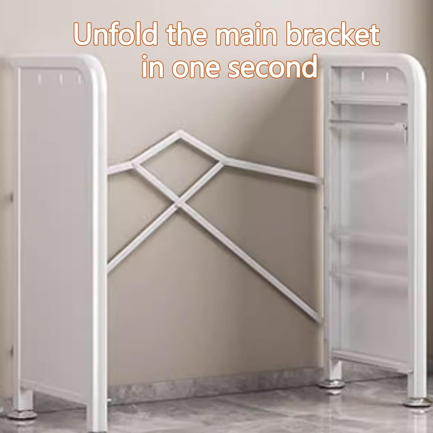 Kitchen Storage Rack for Cabinet Bakers Rack with Storage Cabinet Doors with Adjustable Foot Pads, for Kitchen, Dining Room, Living Room(Black,60 * 37.5 * 147.4cm)