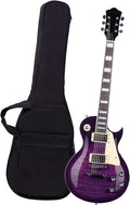 Solid Solid Electric Guitar With Gig Bag Ideal For Beginner Musicians Professional Electric Guitar(Purple)