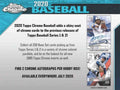 2020 Topps Chrome Baseball Hobby Box (24 Packs/4 Cards: 2 Autographs)