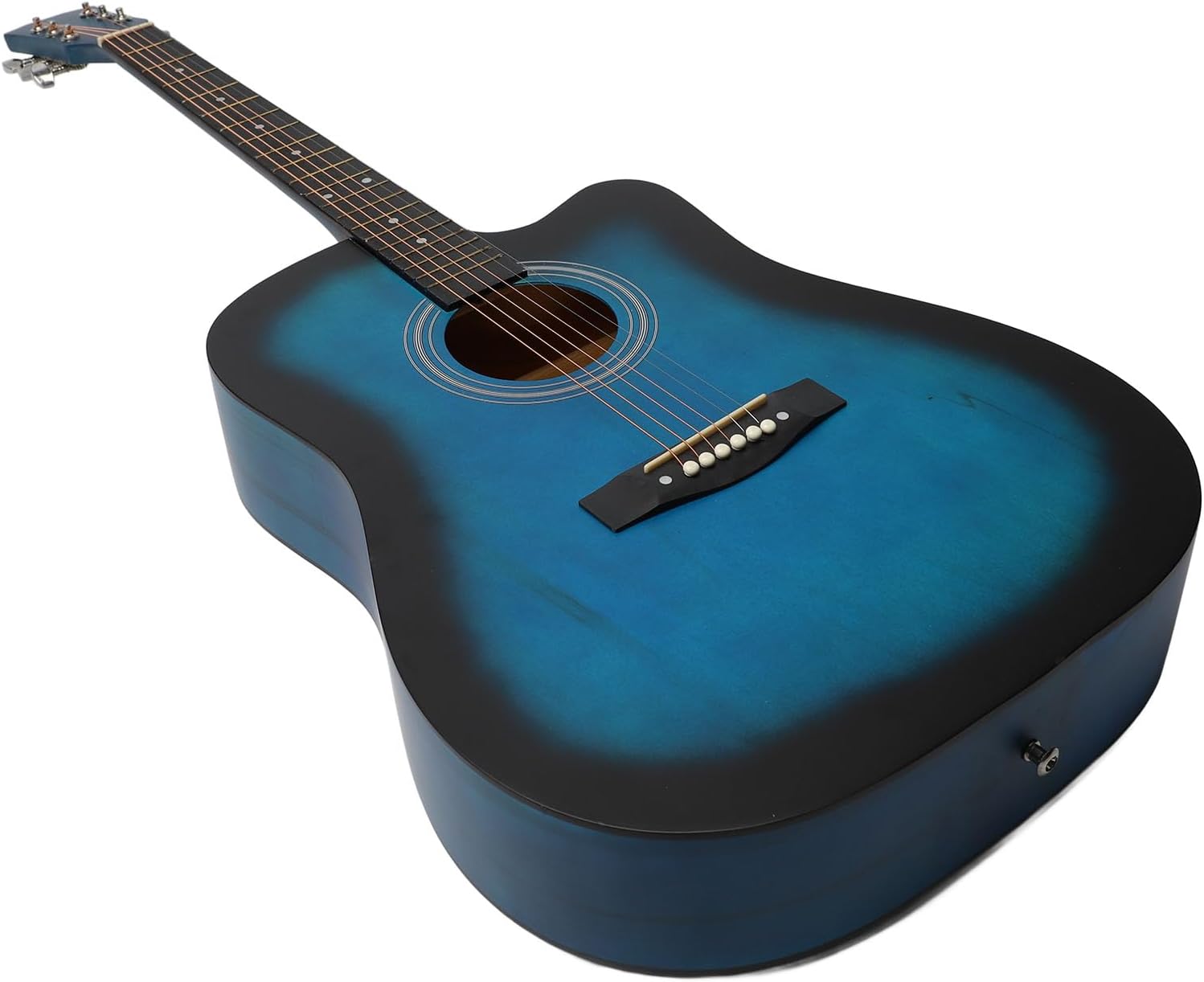 WALFRONT 41 Inch Guitar Kit, Acoustic Guitar for Beginner with Picks Capo Spare Strings Strap Bag, Premium Basswood Matte Craft Lightweight Portable