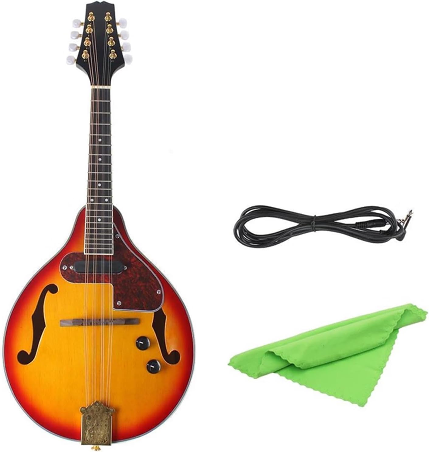 Musical Instrument Mandolin Guitar Eight String Plug In Electric Sound A Type Wine Red Beginner Mandolin String Instrument(1)