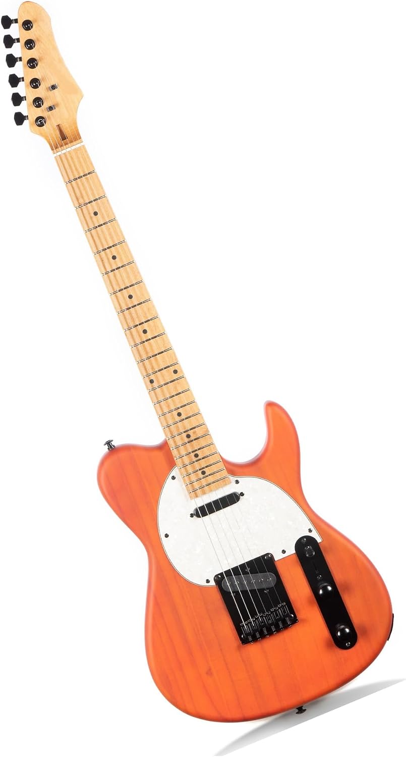 Jazz Electric Guitar Suitable For Beginners Adults And Professionals Professional Electric Guitar(Red)