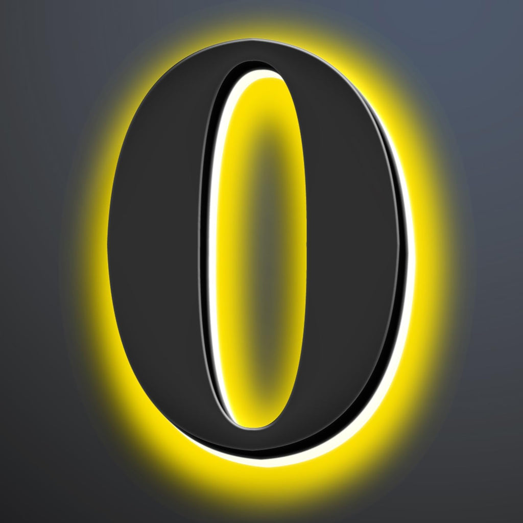 Backlit LED Illuminated House Numbers 20 Inch, Stainless Steel Hand-Polished For House Address Signs, Modern Light Up House Number, Metal Address Numbers With Lights,0