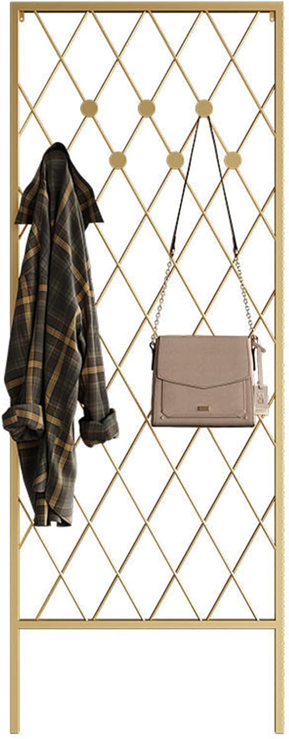 Simple Creative Metal Coat Stand Corner Garment Rack, Garment Rack Hall Tree Storage, Entryway Coat Rack, Standing Coat Jackets Hanger Standing Coat and Hat Hanger