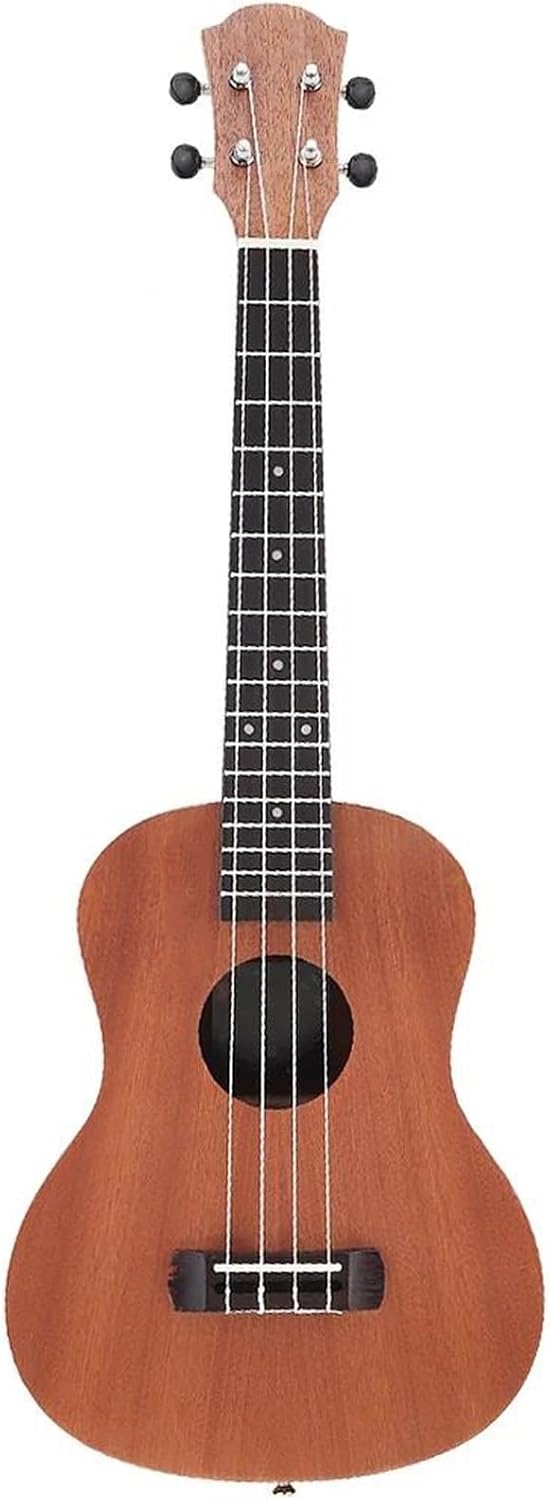 Adult Ukulele 21/23/26 Inch Ukulele 4 Nylon Strings Mahogany Tenor Ukulele Acoustic Cutaway Guitar(26 Inch)