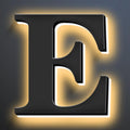 Backlit Illuminated LED House Numbers Upgrade Your Address Signs 16 Inch, Large Modern Light Up Address Numbers Signs, Stainlesss Steels Home Address Signs,E