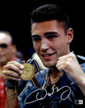 Oscar De La Hoya Signed Autographed 11X14 Photo Olympic Medal BAS BM39701 - Autographed Boxing Photos