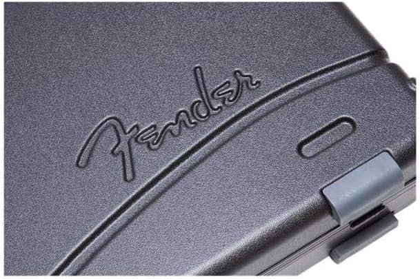 Fender Deluxe Molded Guitar Case for Jazzmaster and Jaguar Electric Guitars, Military-Grade ABS Hard Shell with TSA Lock, Custom Foam Interior, Protective Travel Case, Black