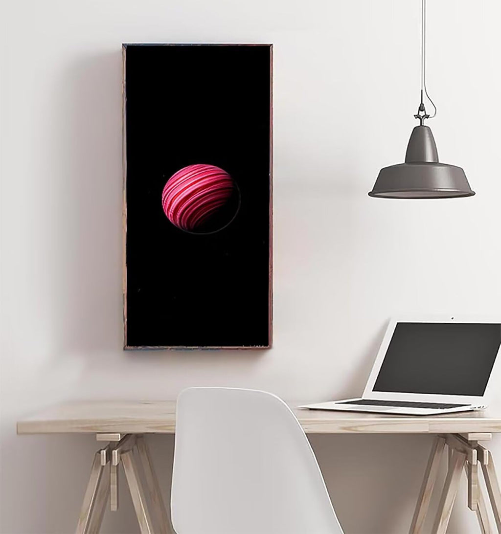 Planet Diamond Art Kits for Adults, Diamond Painting Pink Gem Arts and Crafts for Adults Beginners, DIY 5D Square Full Drill Crystal Dots Embroidery Paintings Pictures, Home Wall Decor 32x64in yx7-h17