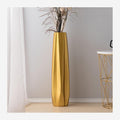 Modern Large Flower Tall Vases,Floor Vase,Large Size Ceramic Vase,Multifunctional Decorative Ornaments,for Office, Home,Farmhouse,Living Room Décor (Color : Gold, Size : 24in)