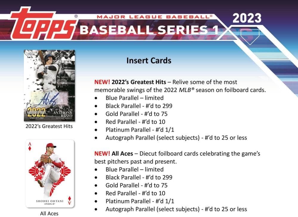 2023 Topps Series 1 Baseball Jumbo Box (10 Packs/46 Cards: 1 Auto, 2 Silver Packs)