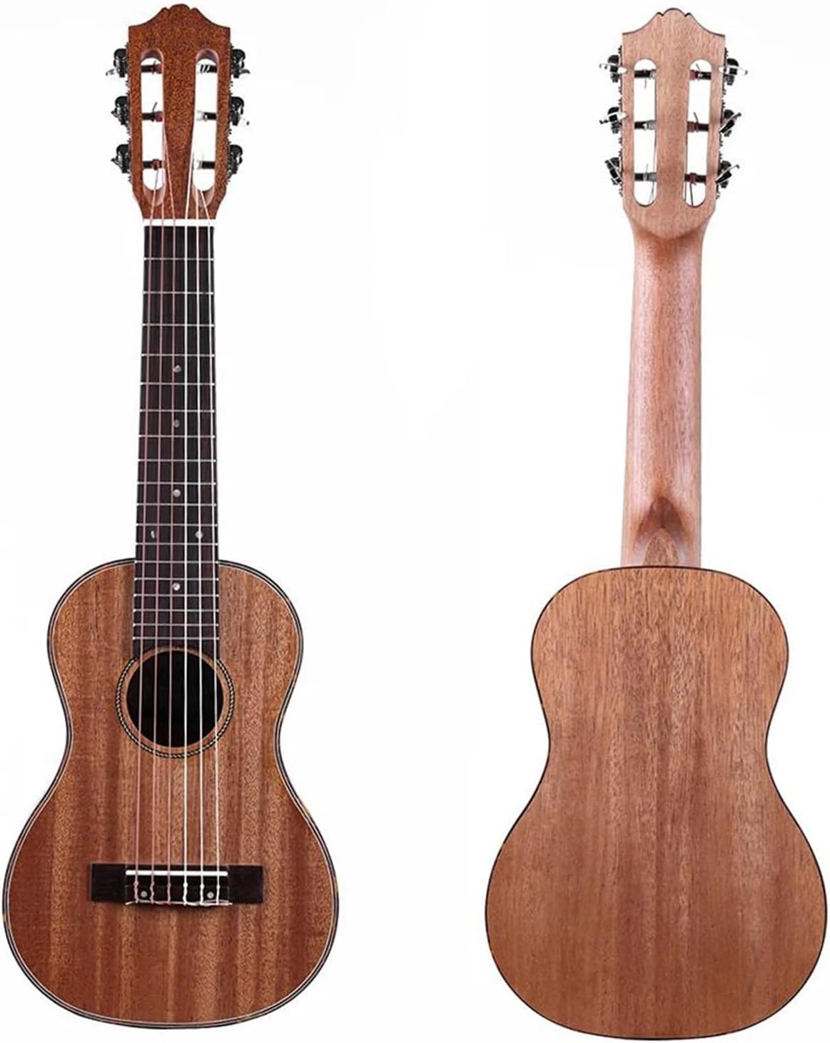 Adult Ukulele 28 Inch Ukulele Mahogany 6 Nylon String Small Classical Guitar Suitable For Outdoor Performances