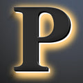 Backlit Illuminated LED House Numbers Upgrade Your Address Signs 16 Inch, Large Modern Light Up Address Numbers Signs, Stainlesss Steels Home Address Signs,P