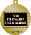 Crown Awards Great Job Medals, 2' Gold Great Job Medal Award with Free Custom Engraving