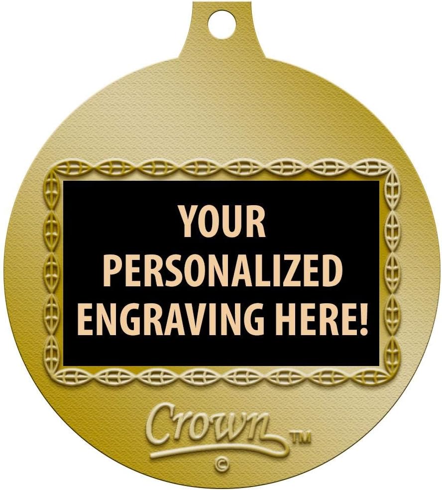 Crown Awards Field Hockey Medals, 2' Gold Field Hockey Medal Award with Free Custom Engraving