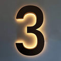 14' Illuminated LED House Numbers For Outside, Backlit LED Address Signs For Home, LED Address Lights For House, Light Up House Number Sign For Outdoor,E