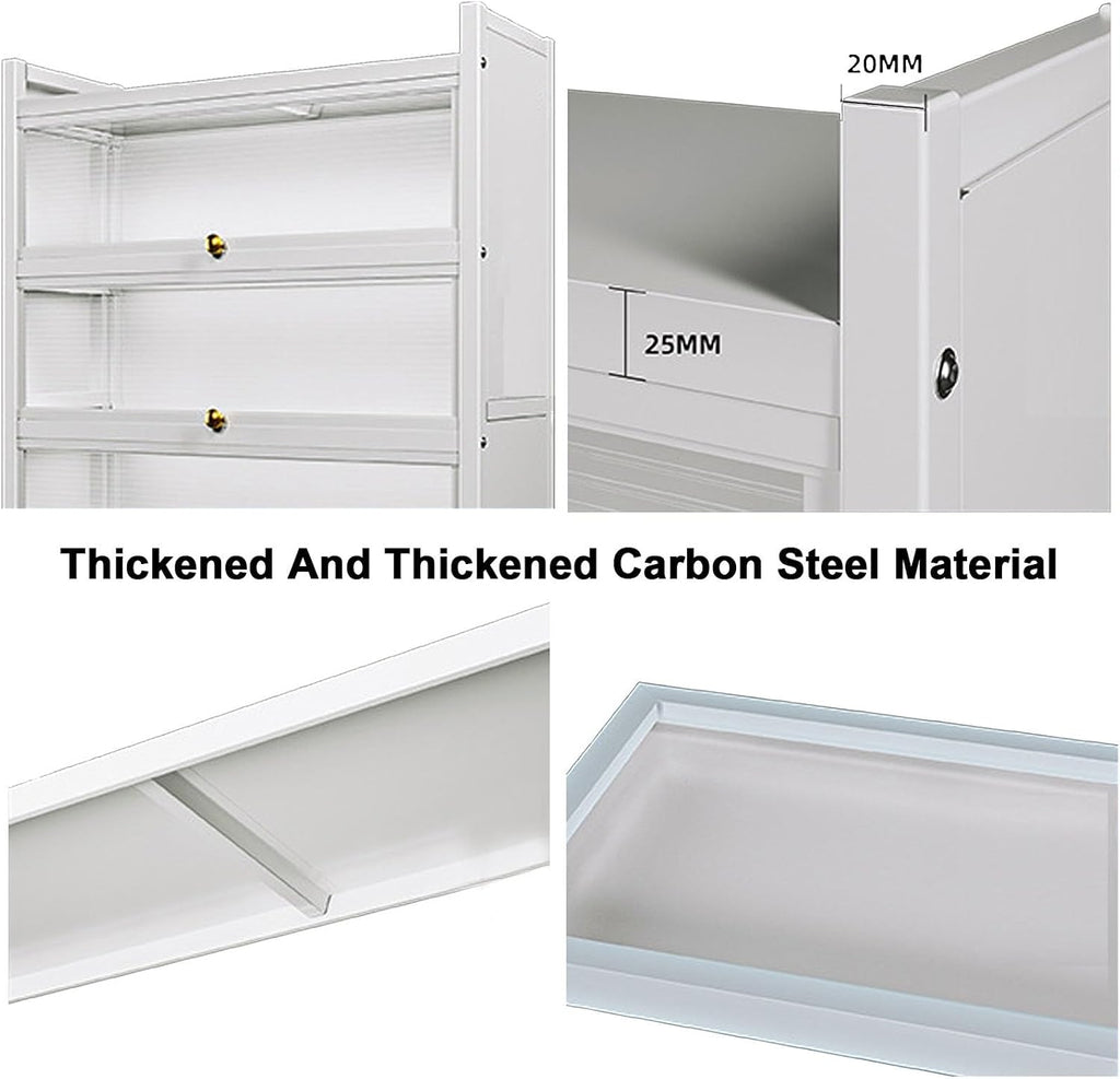 5-Layer Kitchen Pantry Storage Cabinet - Coffee Bar Baker's Rack with Drawer and Flip Door - Stylish Kitchen Organizer, 100Cm/39.4In - Perfect for Home Storage Solutions