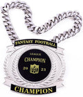 Fantasy Football Championship Chains Award, Champ Chains Award Winner Prize Trophy, 7-3/4″ x 7″ Large Champ Medal