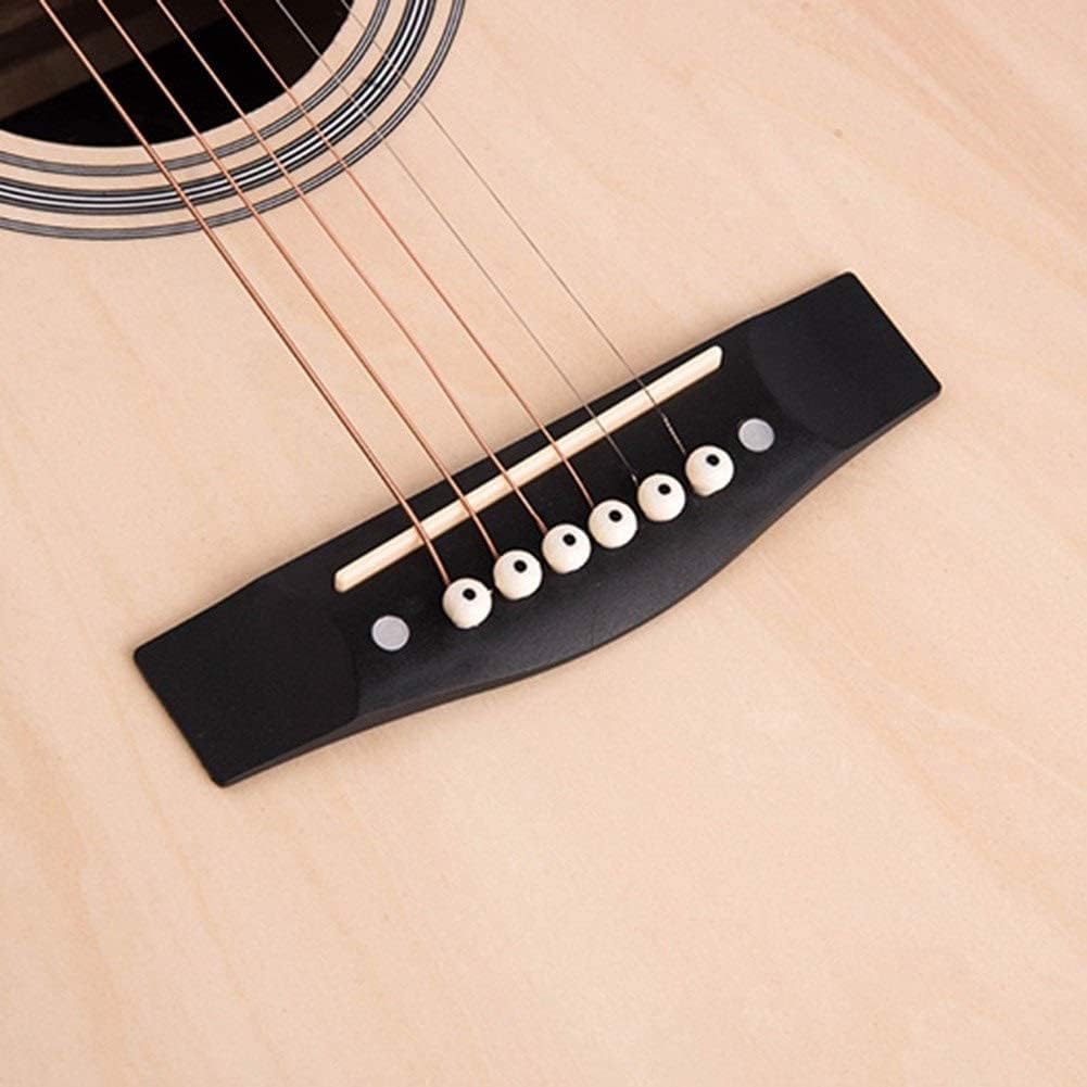 Full Size Guitar Acoustic Guitar Beginner Kit 41-inch Classical Guitar Student Adult Practice Musical Instruments Original Strings Beginner Acoustic Guitar Starter Package Student G (Yellow 41 inch) (