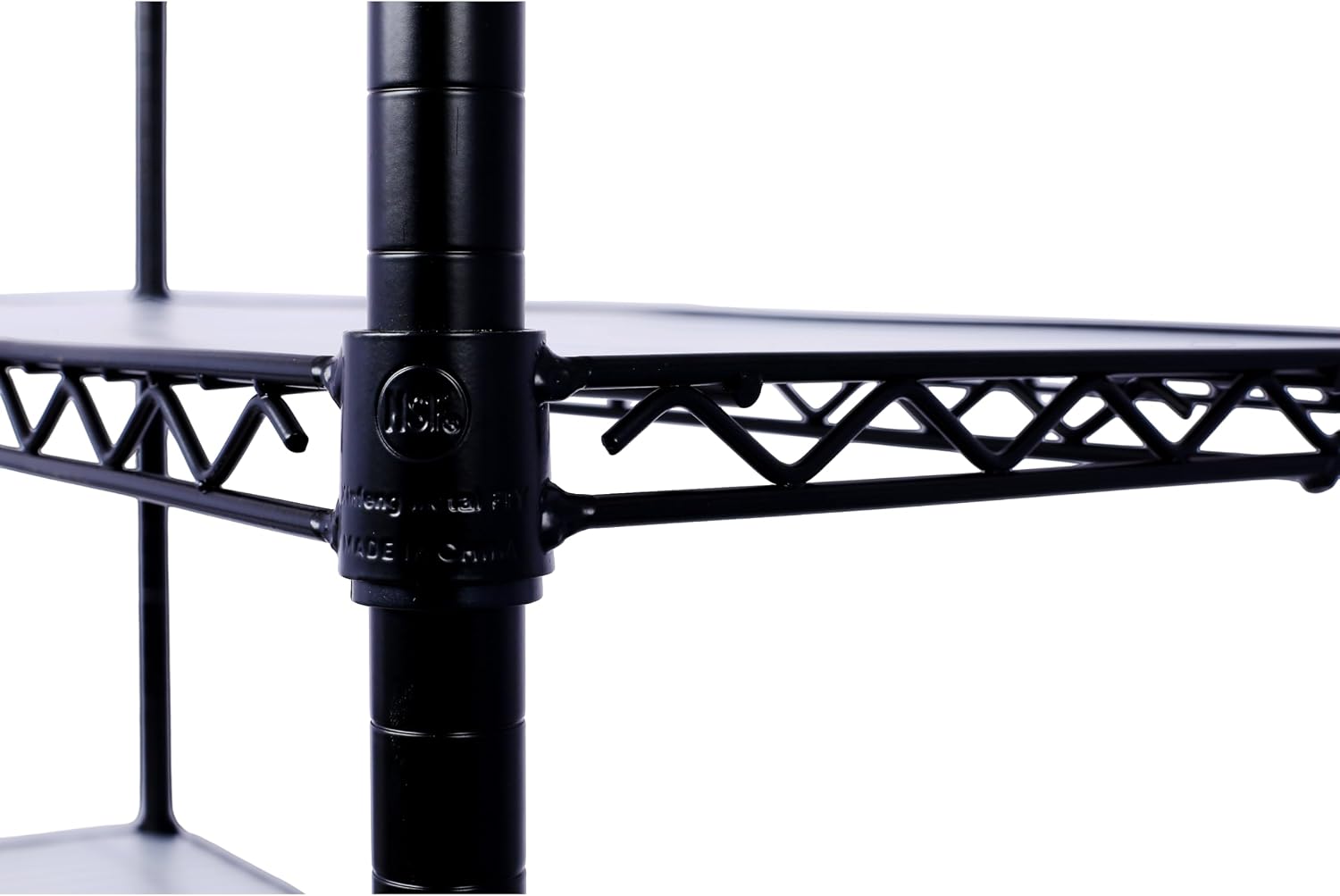 Heavy-Duty 6-Tier NSF Commercial Shelving Unit - 6000LB Capacity Adjustable Metal Storage Rack with Wheels, 84' H x 48' L x 20' D, Steel Wire Shelving for Warehouse/Garage/Restaurant (Black)