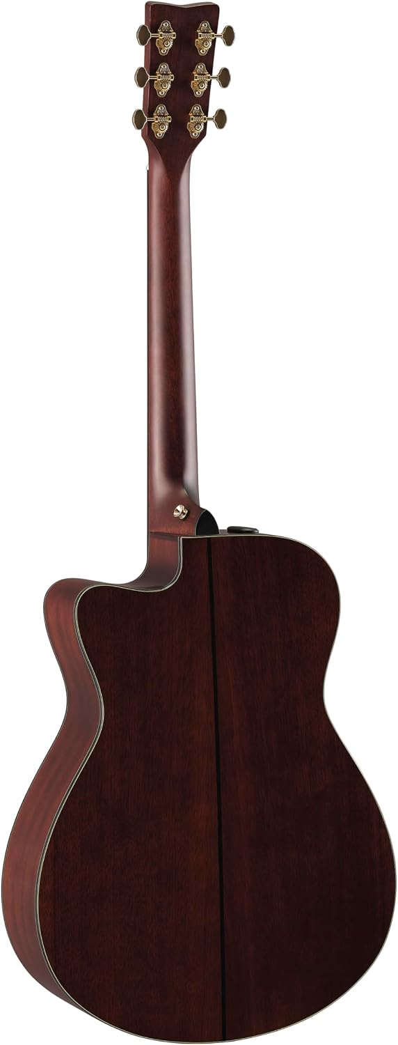 Yamaha TAS3 C TransAcoustic Guitar (2nd Gen), Sand Burst Finish with Hard Bag