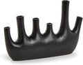 Two's Company Cosmo Black Pipe Decorative Vase, 11-inches Height, Aluminum, Home Decor Accessories