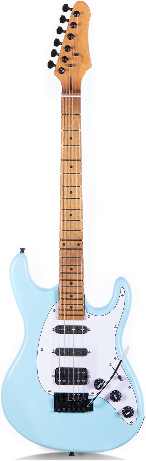 Electric Guitar Playing Instrument Professional Beginners And Adults Professional Electric Guitar(Blue)