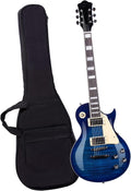 Solid Solid Electric Guitar With Gig Bag Ideal For Beginner Musicians Professional Electric Guitar(Blue)
