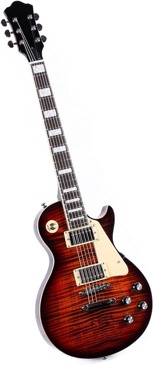 Solid Solid Electric Guitar With Gig Bag Ideal For Beginner Musicians Professional Electric Guitar(Vintage)
