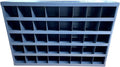 M&M Fasteners Cold Rolled Steel Powder Coated 40 Compartment Pigeon Hole Bin, Bolt Bin 33-3/4' L x 6-1/2' W x 22-1/4' H