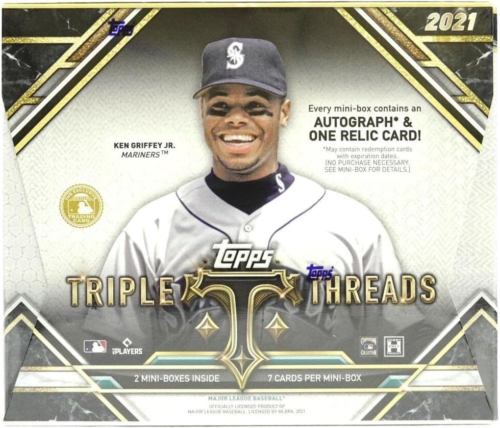 2021 Topps Triple Threads Baseball Hobby Box (2 Packs/7 Cards: 2 Autos)
