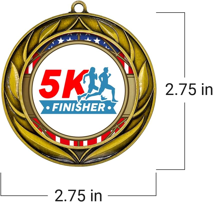 All Quality 5K Finisher Wreath Design Medal