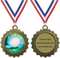 1 to 50 Packs Golf Gold Medals Trophy Award with Free Custom Engraving D03-MY425