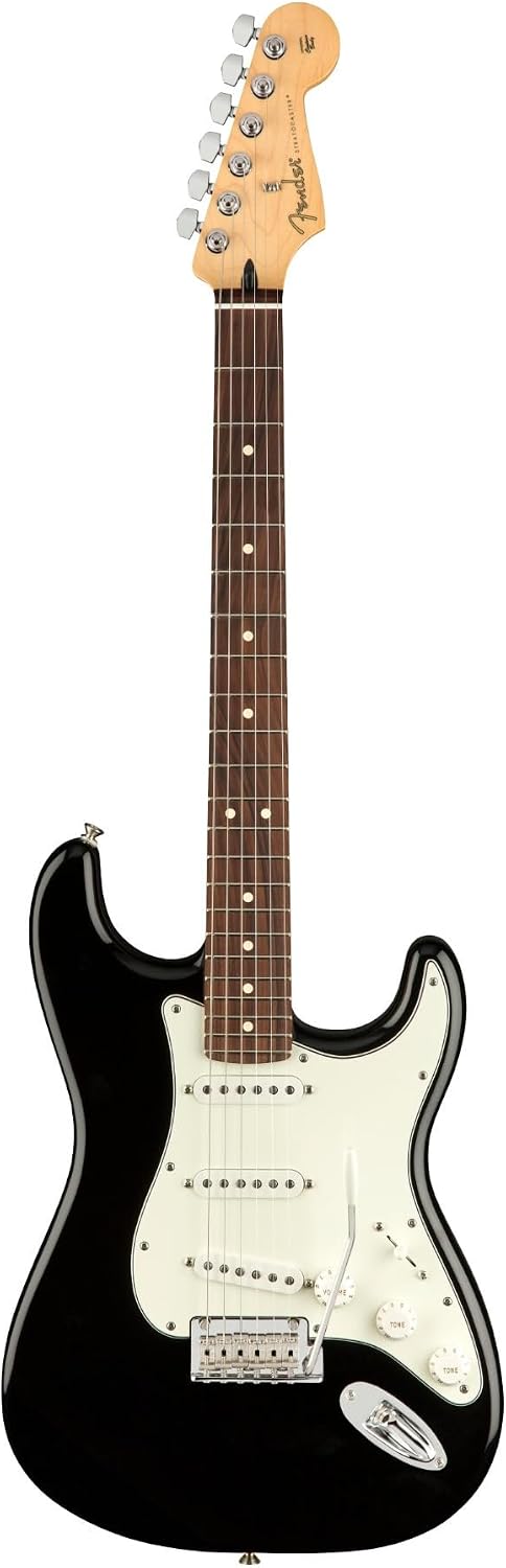 Fender Player Stratocaster SSS Electric Guitar, Black, Pau Ferro Fingerboard