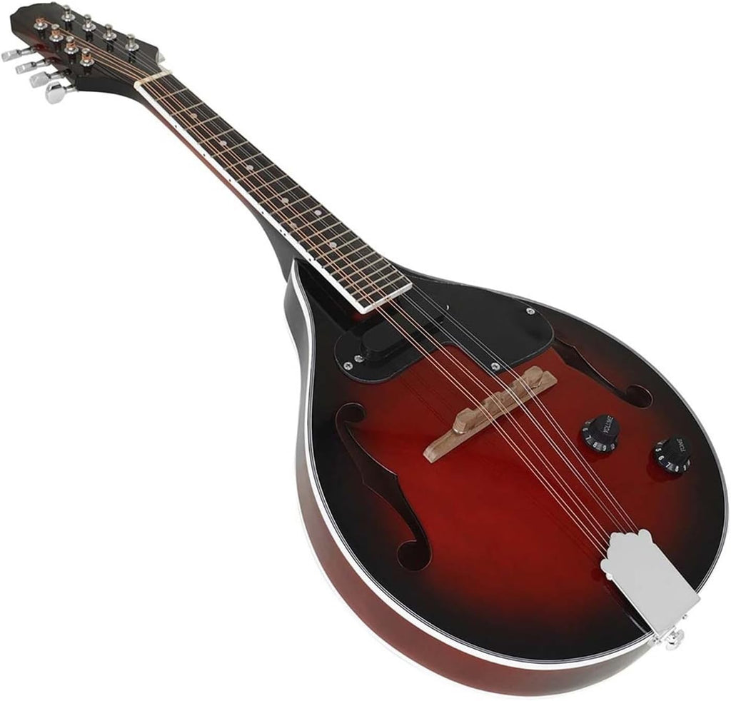Musical Instrument Mandolin Red And Bk Electric Guitar Eight String Professional Beginner Mandolin String Instrument(1)