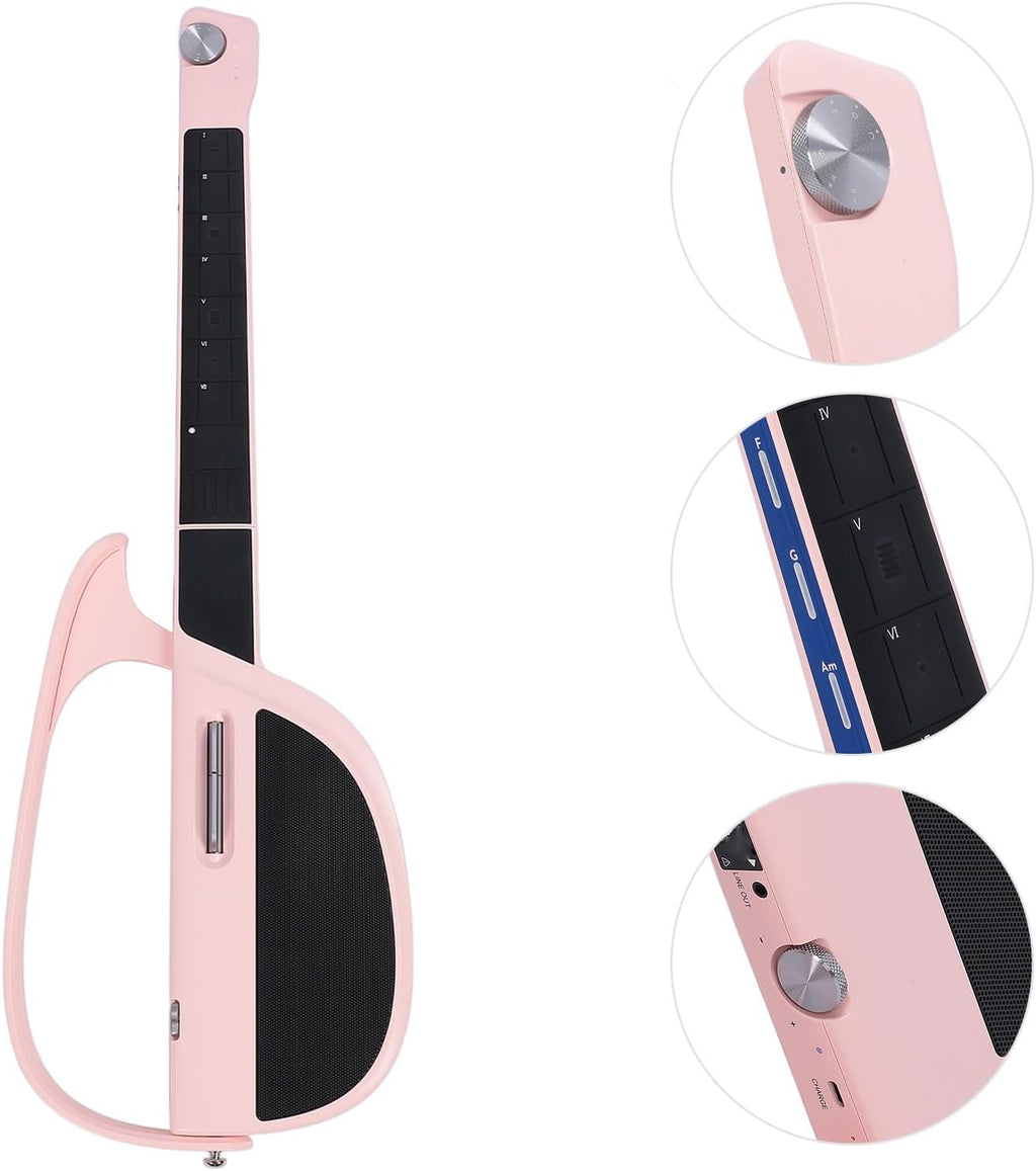 Stringless Guitar, Innovative Stringless Acoustic Electric Guitar, C1 Portable Foldable, for Beginners, Adults, Enthusiasts ()