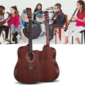 Wood Acoustic Guitar for Adults, 40Inch/41Inch 6 Steel-String All-Spruce Build, Elementary Tutorial of Folk Guitar for Beginners,2,41in