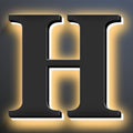 Backlit Illuminated LED House Numbers Upgrade Your Address Signs 16 Inch, Large Modern Light Up Address Numbers Signs, Stainlesss Steels Home Address Signs,H